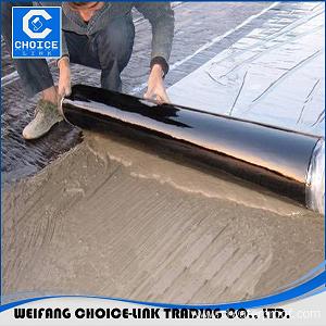 Self adhesive membrane with modified bitumen for roofing