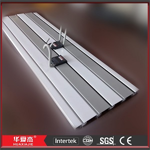 Slatwall Panels PVC Wall Accessories Plastic Display Fixtures