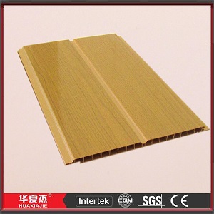 Middle Groove Yellow Plastic Bathroom Roof Panel