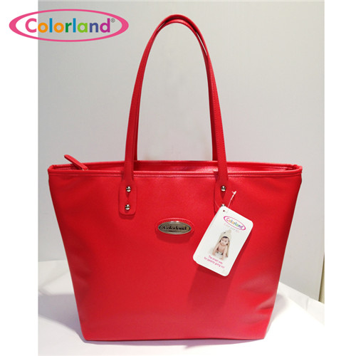 Colorland Fashion Large Capacity Mummy PU Leather Bag Baby Diaper Bag