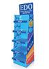 5 shelf customzied Cardboard Floor Display for Biscuts and Snacks,Resuable corrugated display stand