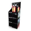 EU Standard FSDU with 4 shelves for household products holding 50kg, high quality cardboard display 