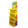 Supermarket Retail Green Cardboard Floor Display Stand with 8 pockets, ODM/OEM