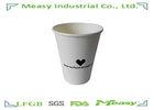 12OZ Eco Friendly Disposable Coffee Cups  White Blank , Printed Paper Cups 400ml