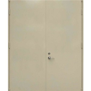 Double Steel Door With View Glass