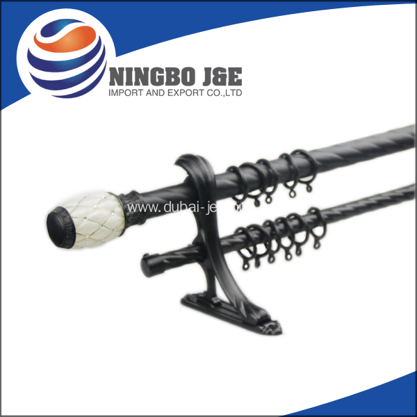 home decoration curtain pole with double curtain bracket