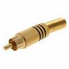 24k Gold Plating RCA Cable Connectors , RCA Male Plug Connector VK10145