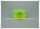 Green 200 ml Plastic Cream Jars Packaging Cylinder For Travel