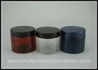 Empty Plastic Cream Jars Cosmetic Packaging With PP Cap , White