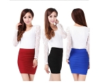 Pleated Skirt Package Hip Skirt Bust Skirt Of Tall Waist Skirt Render