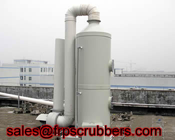 FRP acid mist air scrubber