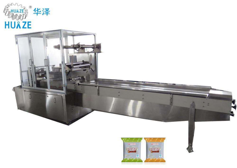 Horizontal automatic biscuit/cake/bread flow packing machine