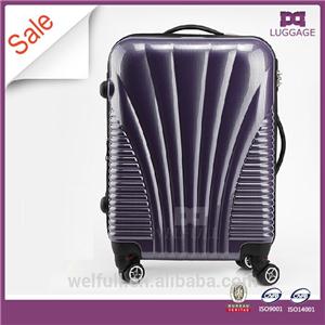 Purple Hard Shell Abs Trolley Bag Luggage