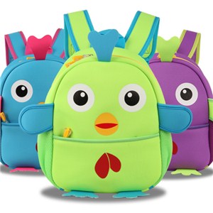 3D KIDS ANIMAL BACKPACK, NEOPRENE CHICHEN BACKPACK