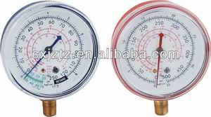 63mm Screw Window Blue /Red Steel Case Freon Manometer