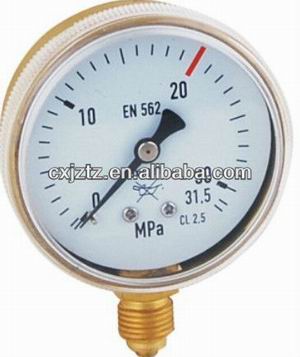 2.0& quot; 50mm Oxygen Pressure Gauge In Snap On Plastic Window