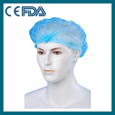 Disposable nonwoven strip hat (mushroom hat)