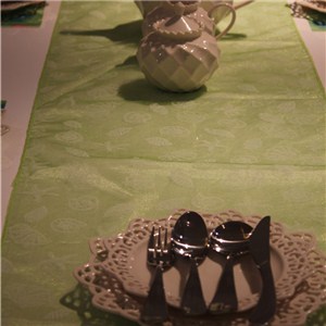 Sewd Edge Organza Table Runer