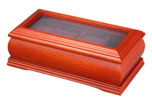 Artistic Wooden Display Box for 4 Watches