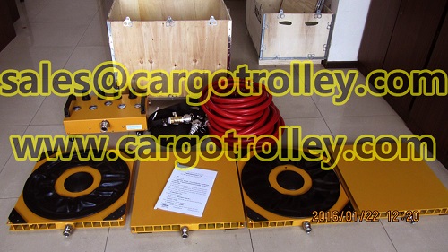Air caster transport systems application and pictures
