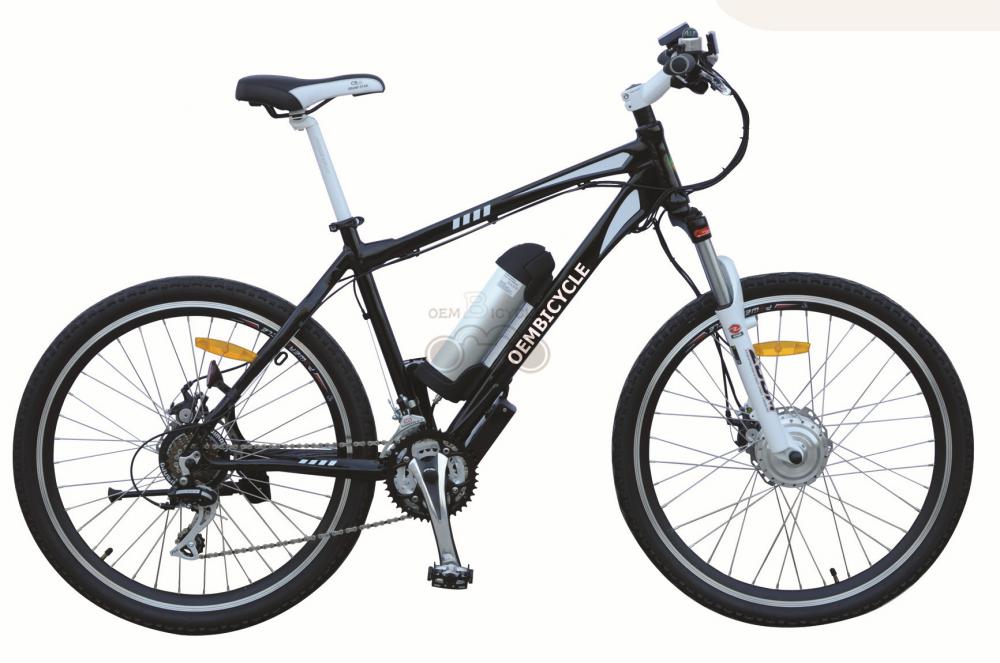 26& quot; 21 Speed Mountain Electric Bike With Suspension