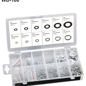 350PC FLAT LOCK WASHER ASSORTMENT