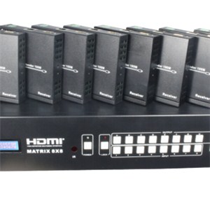 Matrix 8x8 (RS232,DIP, Coaxial,HDBaseT)SK-MT88100H