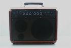 6.5 Inch Leather Cover Portable Pa Speaker , Usb Powered Portable Speakers