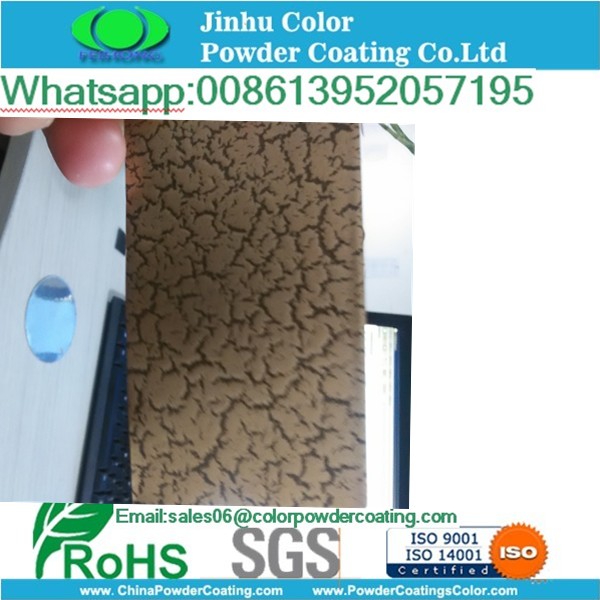 crack silver copper gold powder coating