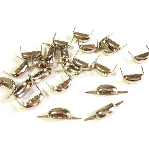 Long Legs Nickel Nailheads 2 Prongs 9x4mm