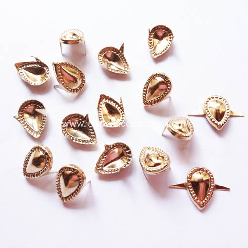 Gold Teardrops Nailheads for Leathercraft