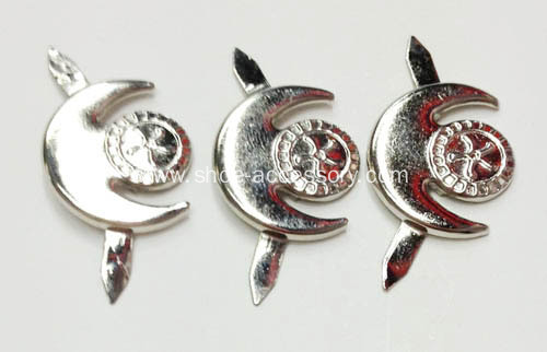 Semilune Metal Brads for Leather, Chic Nailheads