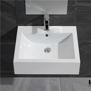 Royal White Acrylic Solid Surface Wall Hung Basin