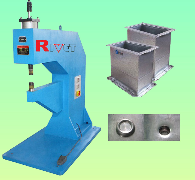 rivetless riveting machine,ventilation riveting machine,pneumatic riveting machine