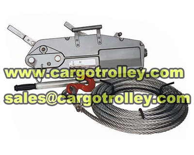 wire rope pulling machines price list and instructions