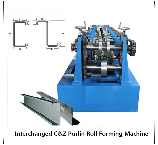 Multiple Shapes Steel Purlin Machine