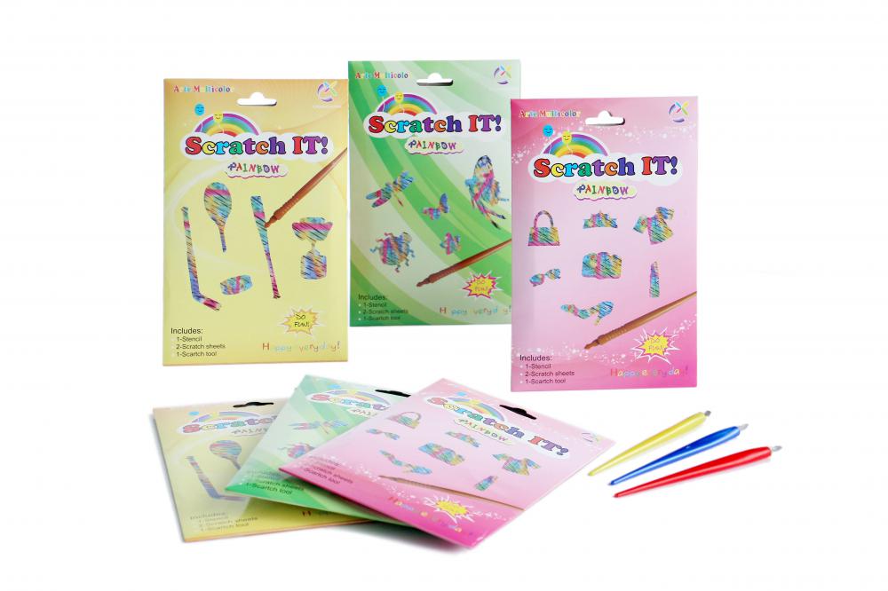 Magical Scratch Stencil Fun Toy Painting