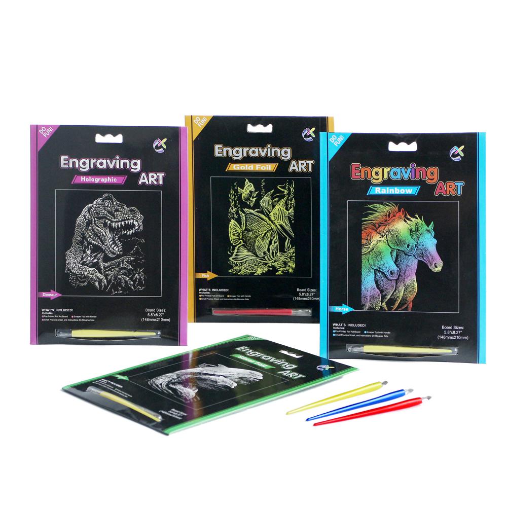 Professional Paper Crafts Engraving Art Scratch Cards