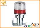 Red / Yellow Solar LED Flashing Warning Light with Metal Bracket for Traffic Marine Boat