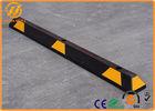 Heavy Duty Rubber Wheel Stopper , Reflective Car Parking Automatic Wheel Chocks