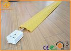 Yellow / Black Plastic Over Floor Cord Protector for Electric Wire CE / ROHS / FCC