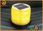 Solar Powered LED Amber Flashing Lights with High Intensity Sensor Manual Control