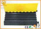 Outdoor Cable Protector Ramp , 5 Channel Industrial Drop Over Cable Protectors
