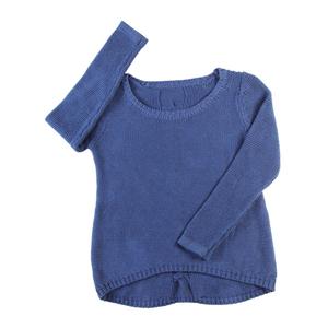 petite& acute;s casual pullover sweater boatneck reversestitch knitwear