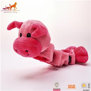 Tug Squeaky Dog Toy Pig