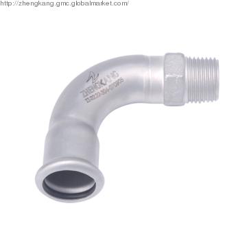 Stainless Steel M Profile Male Elbow