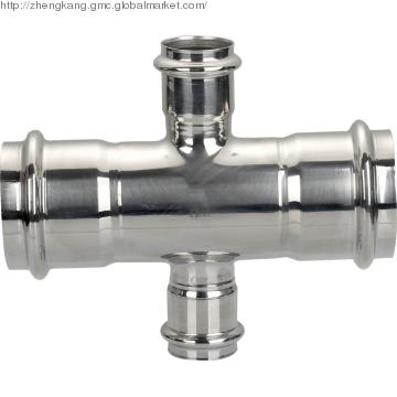 Stainless Steel V Type Reducing Cross