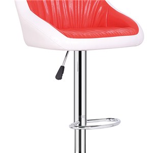 Adjustable Leather Bar Stool