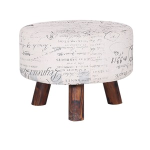 Home Goods Fabric Storage Stool