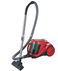 cyclone vacuum cleaner with red color